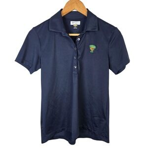 Greg Norman Mens S Navy Blue Performance Golf Polo Shirt Short Sleeve 1889‎ Logo